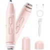 Facial Hair Remover & Eyebrow Trimmer - 2 in 1 Eyebrow & Face Shaver for Women - Rechargeable Face Razors for Women with Built-in LED Lights - Painless Hair Removal for Flawless Skin & Makeup